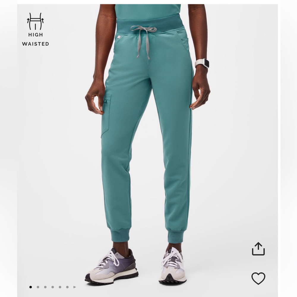 Teal Zamora High wasted jogger pants. Worn 3x. Matching top available.